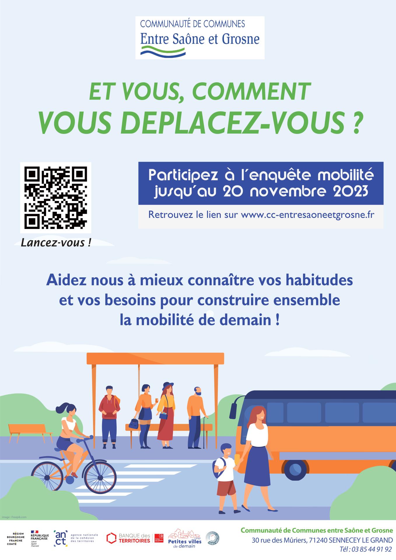Affiche enquête mobilité