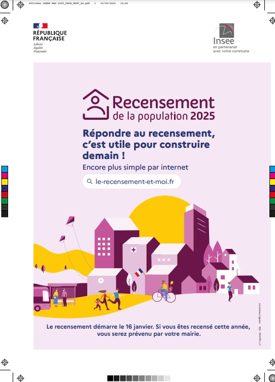 affiche recensement 2025